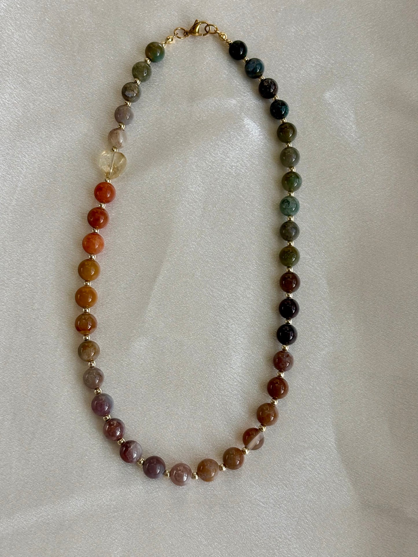 Soft Launch | Citrine Heart Necklace (17.5 inches)