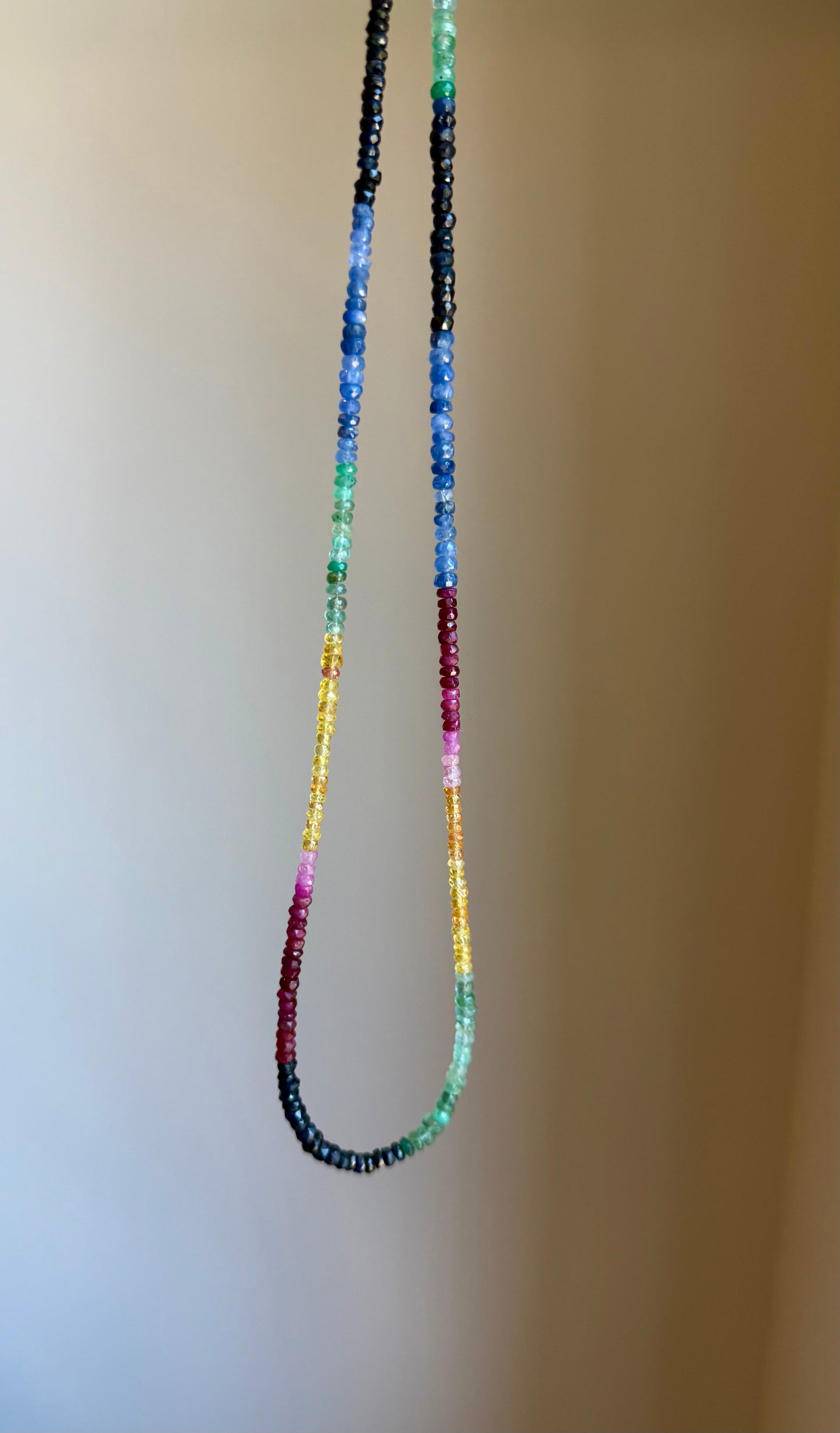 Treasure Trove Necklace | Multicolor Sapphire & Emerald Necklace