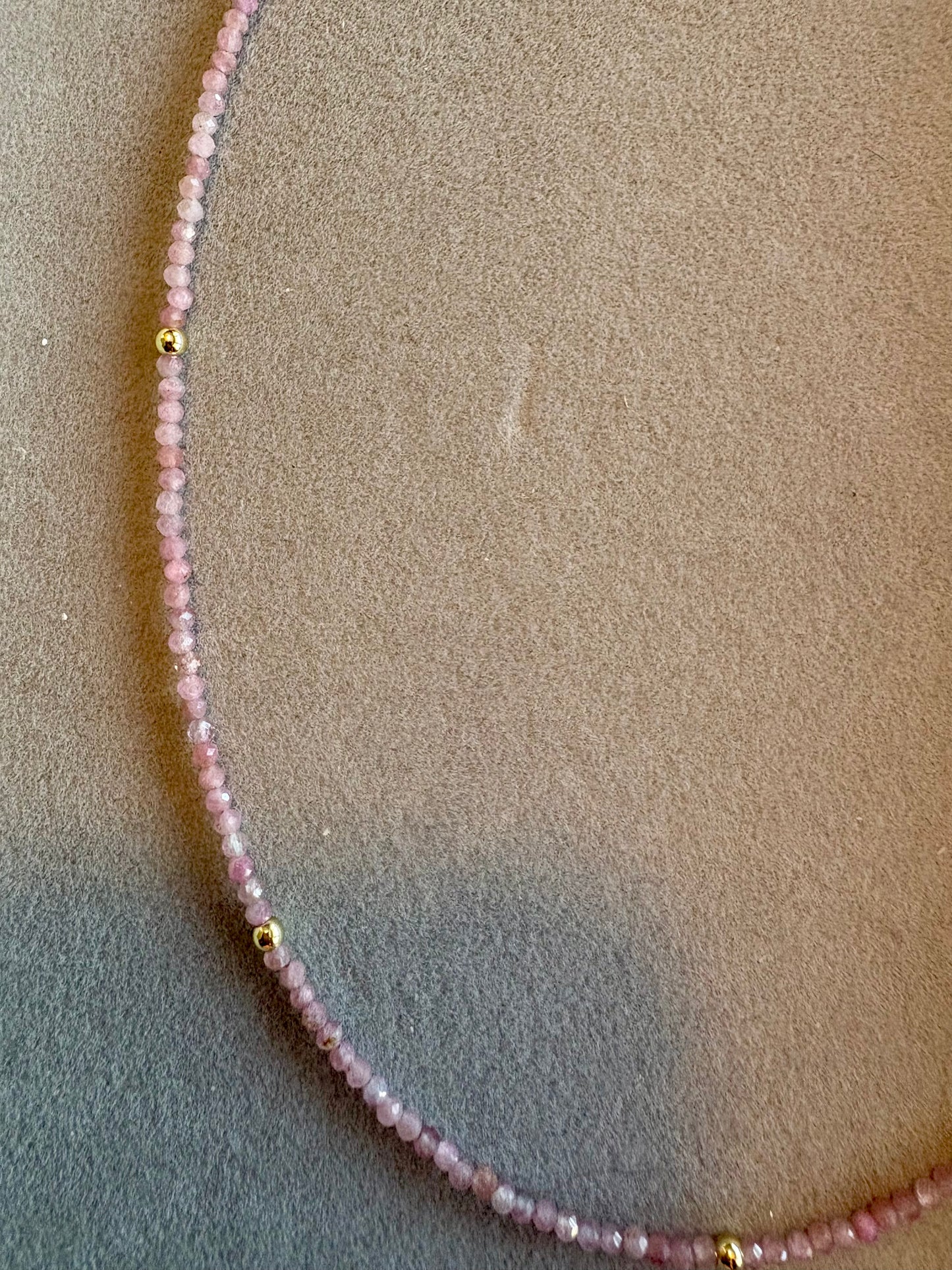 Pink Tourmaline Necklace