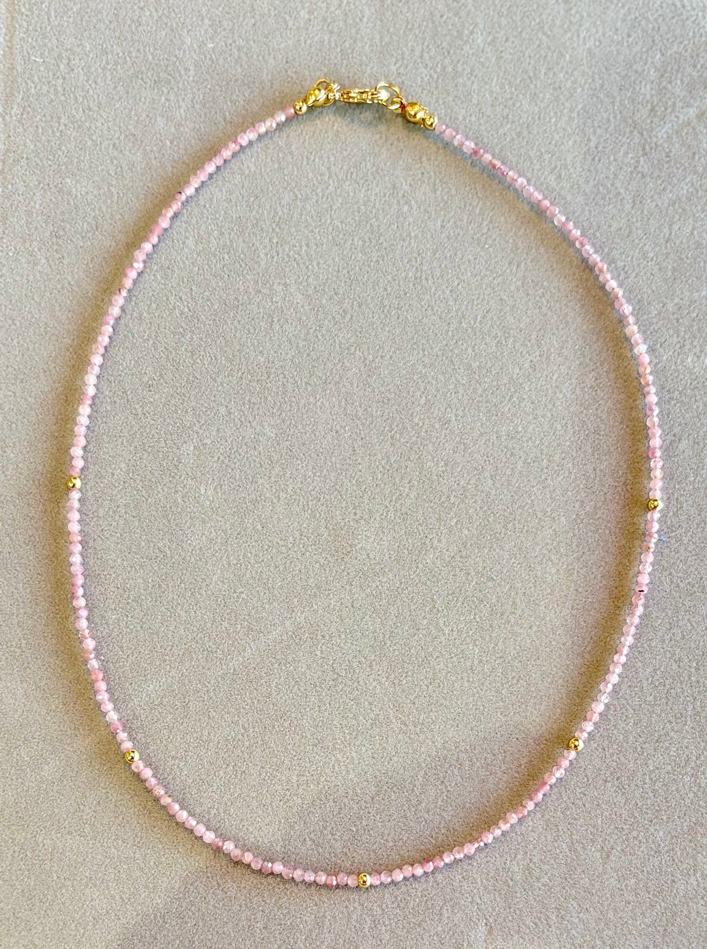 Pink Tourmaline Necklace