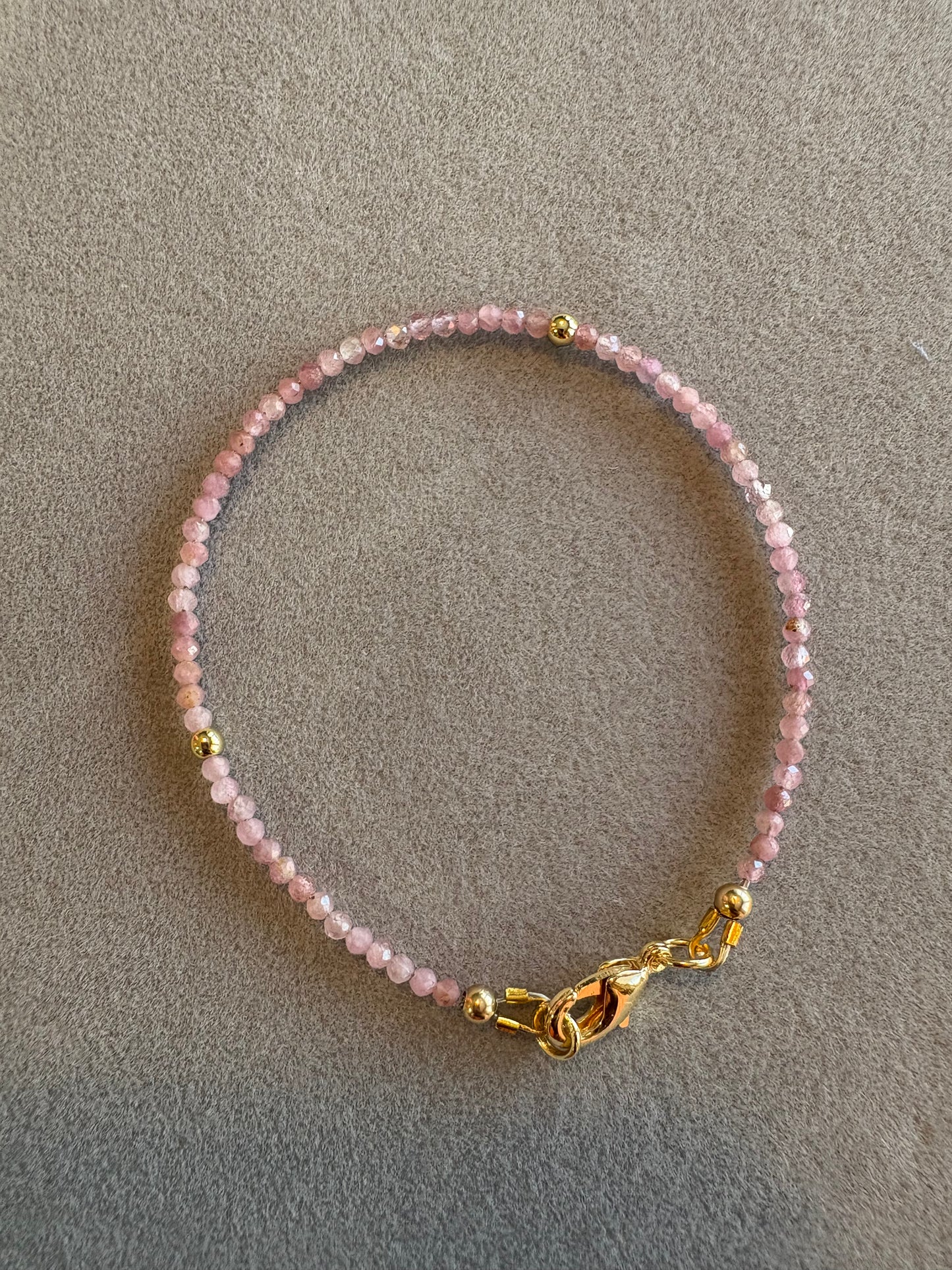 Pink Tourmaline Bracelet