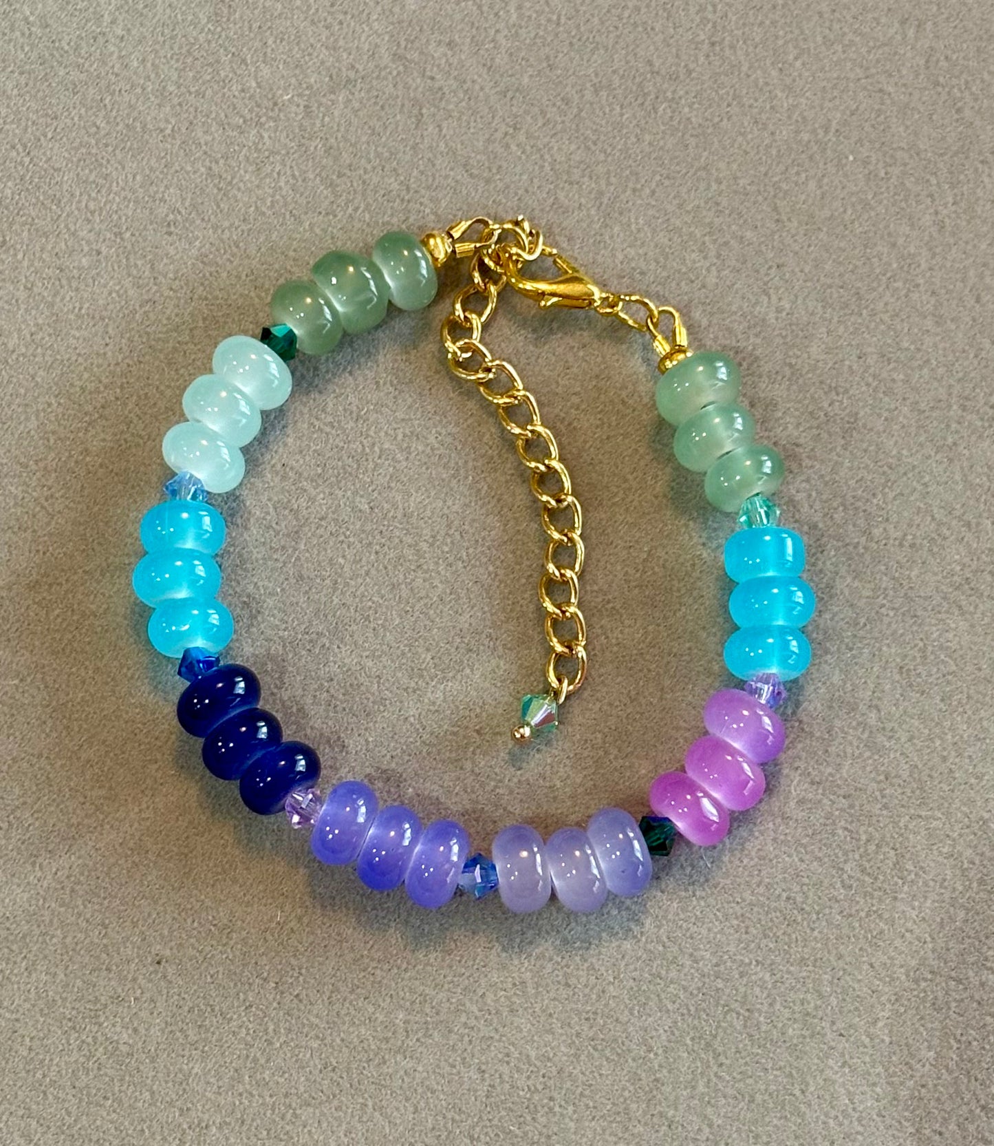 Multi-color Rondelle Bracelet