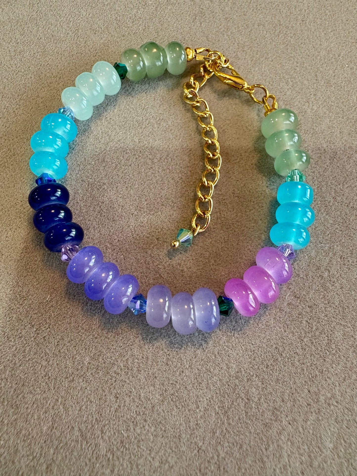 Multi-color Rondelle Bracelet