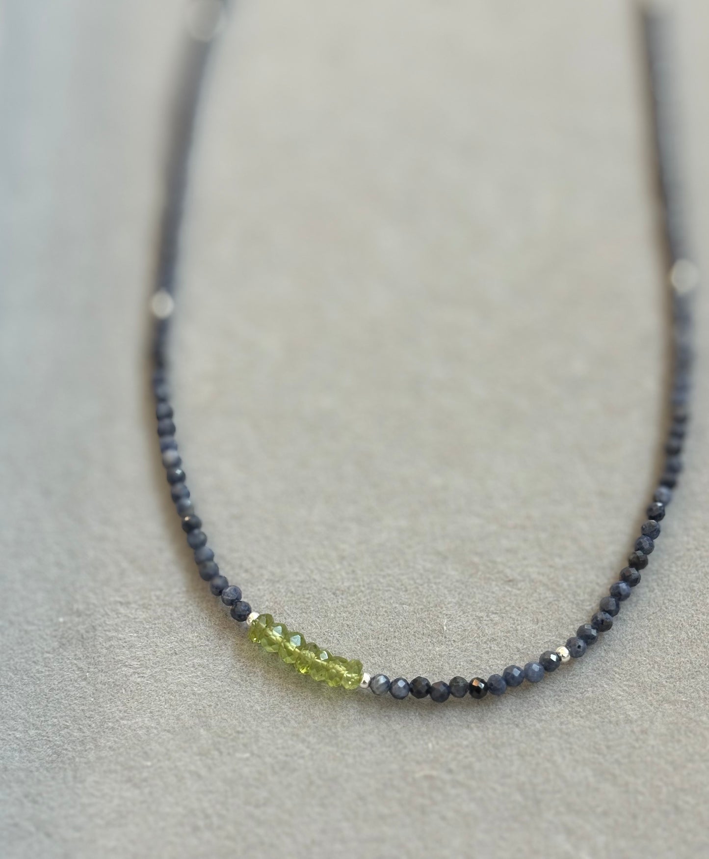 Sapphire & Peridot Necklace