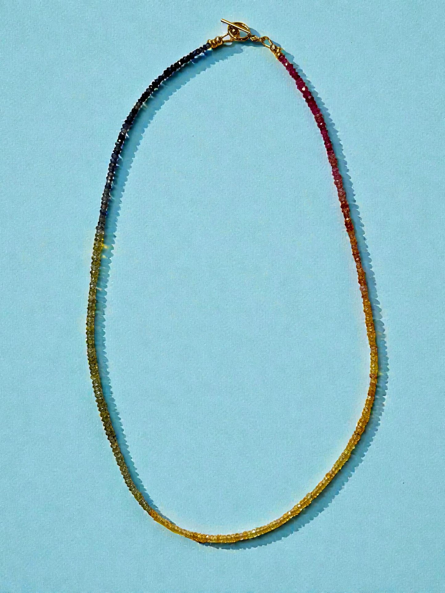Sunspell Sapphire Necklace | Multicolor Gemstone Jewelry