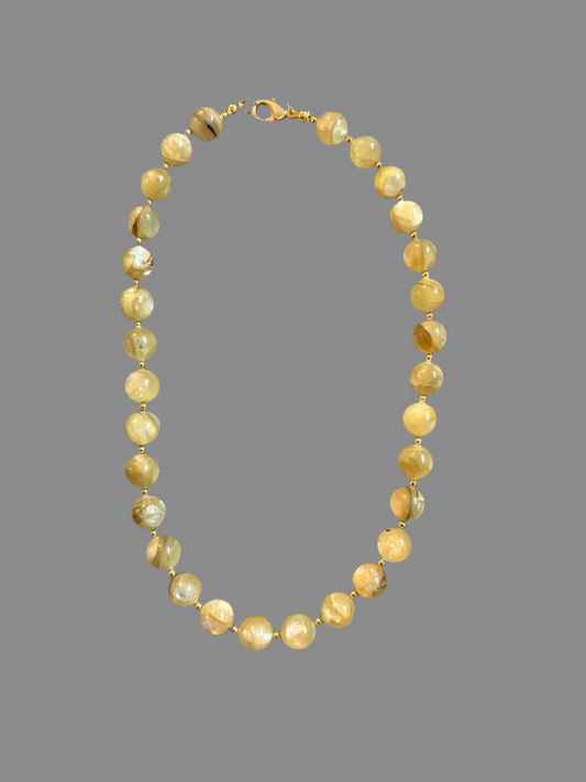 Yellow Muscovite Necklace