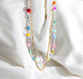 Aisha | 18k Gold Plated Chain & Beaded Necklace