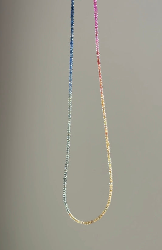 Sunspell Sapphire Necklace | Multicolor Gemstone Jewelry