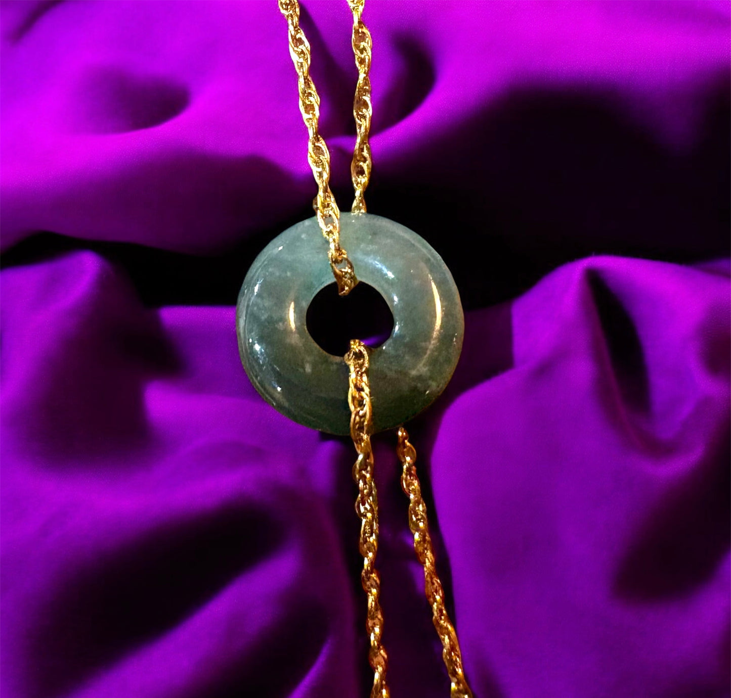 Jadeite Bi Disc Bracelet