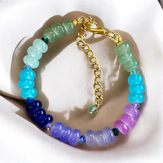 Multi-color Rondelle Bracelet