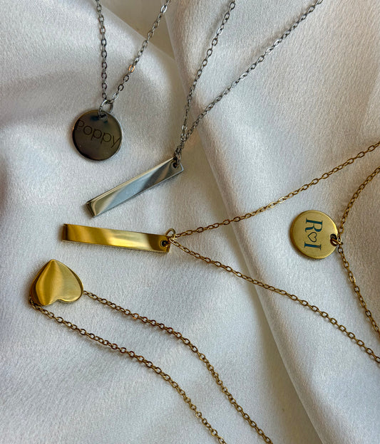 Love Notes | Custom Engraved Necklace | Personalized Charm Necklace