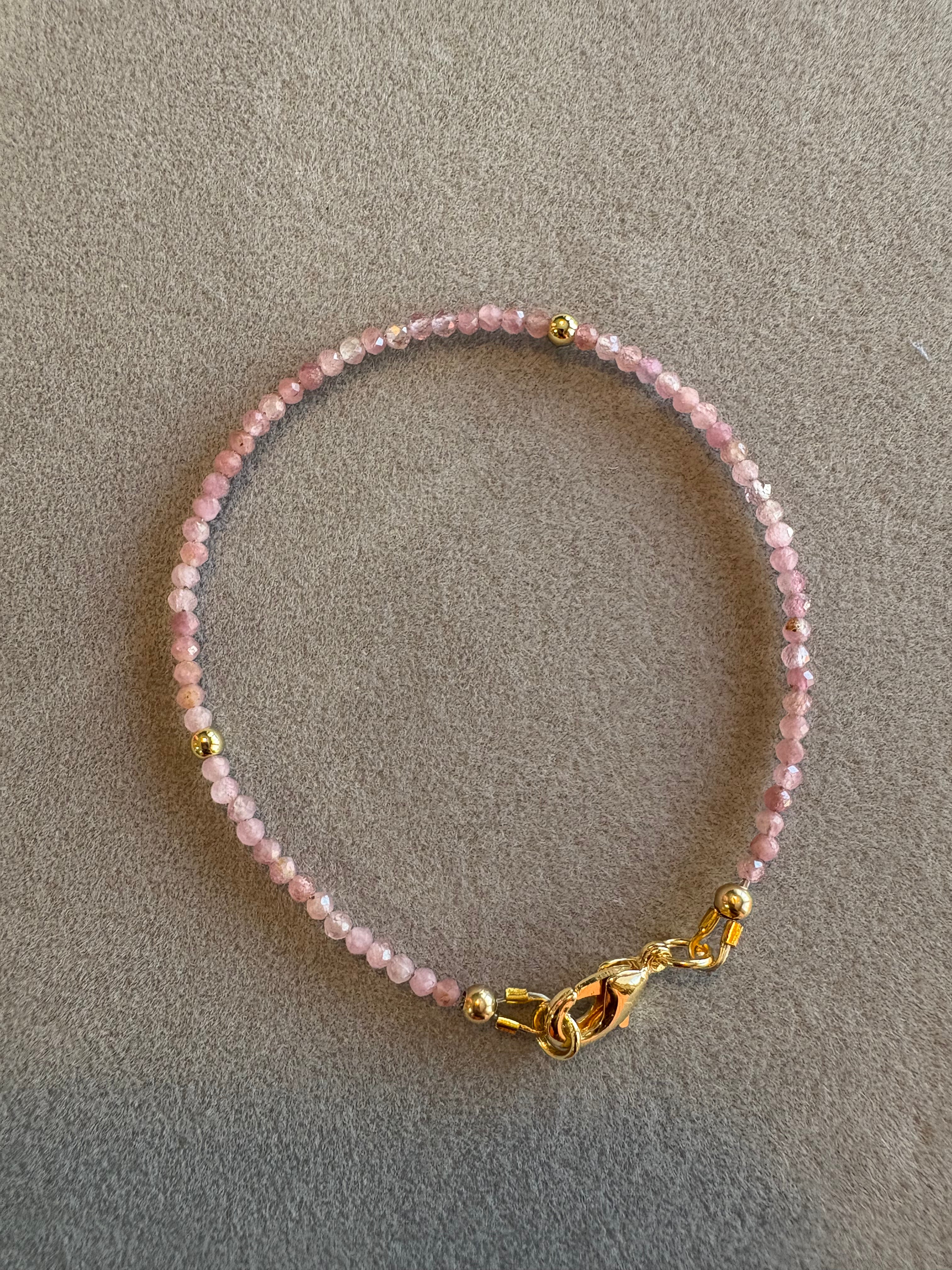Pink Tourmaline Bracelet