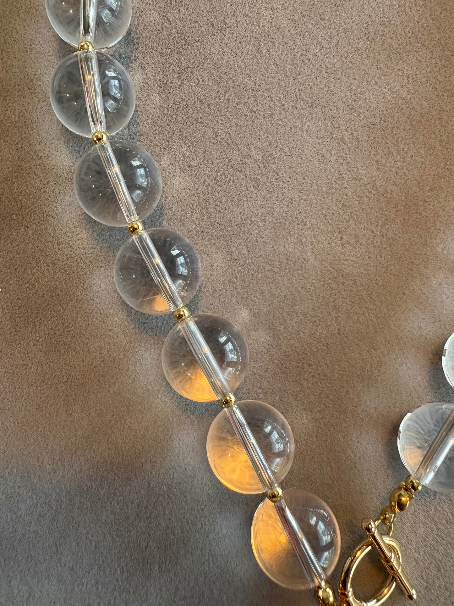 Quartz Bee Necklace