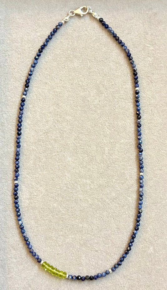 Sapphire & Peridot Necklace