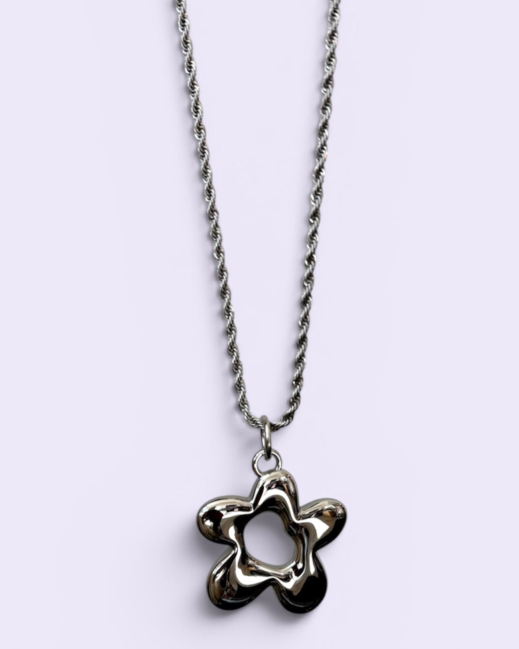 Remember Me | Flower Pendant Necklace | Gold PVD & Silver Stainless Steel