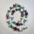 Secret Garden Necklace | Fluorite, Chalcedony & Aquamarine Gemstone Necklace
