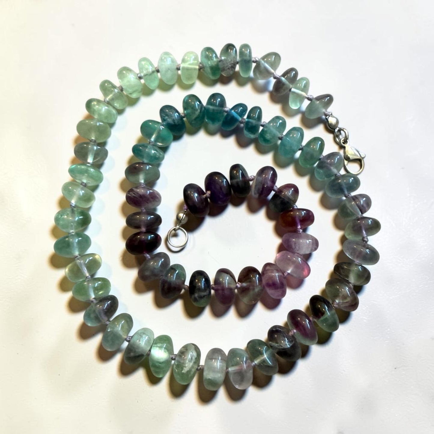 Wishing Hour Necklace | Hand-Knotted Fluorite Necklace