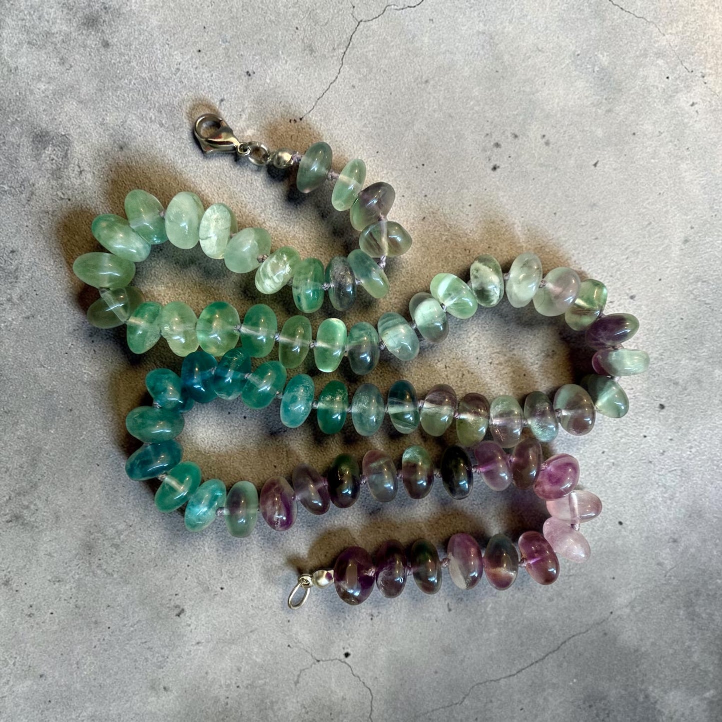 Wishing Hour Necklace | Hand-Knotted Fluorite Necklace