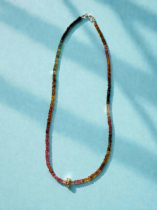 Cosmic Confetti Tourmaline Necklace | Colorful Gemstone Jewelry