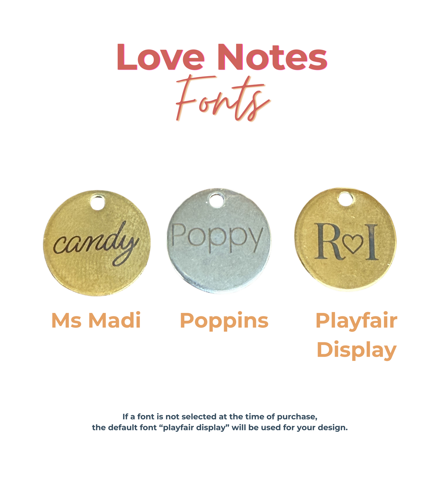 Love Notes | Custom Engraved Necklace | Personalized Charm Necklace