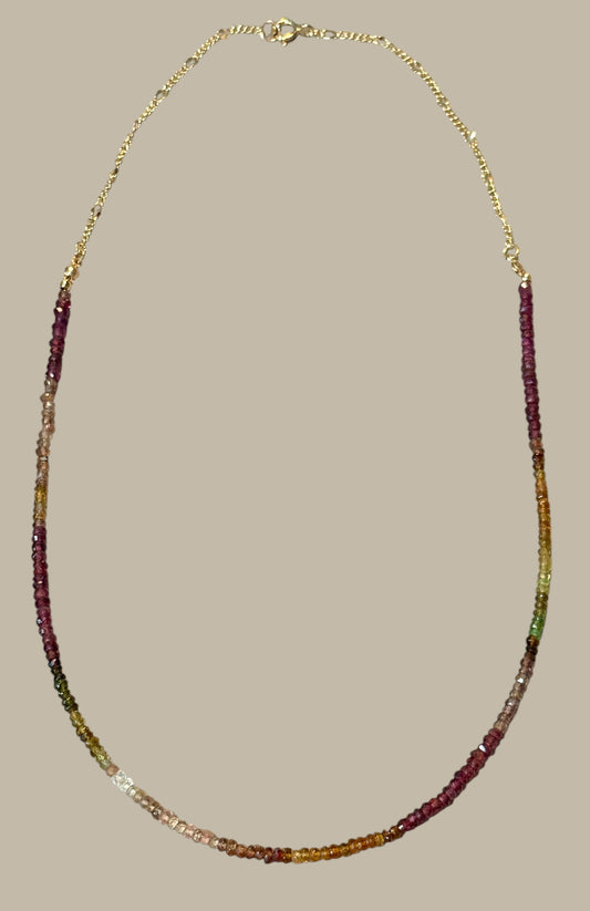 "Jewel Tide" Tundra Sapphire on 14K Gold Filled Chain