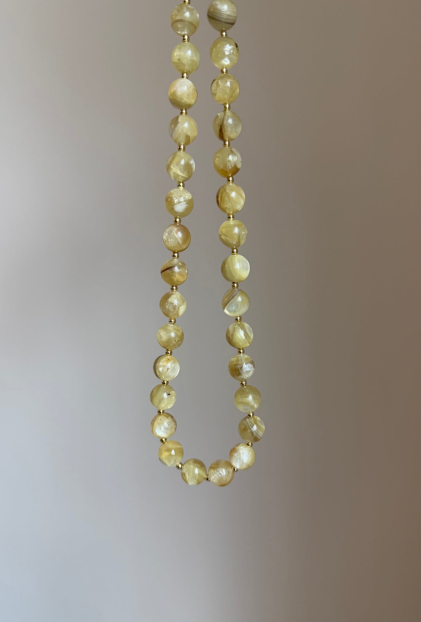 Yellow Muscovite Necklace